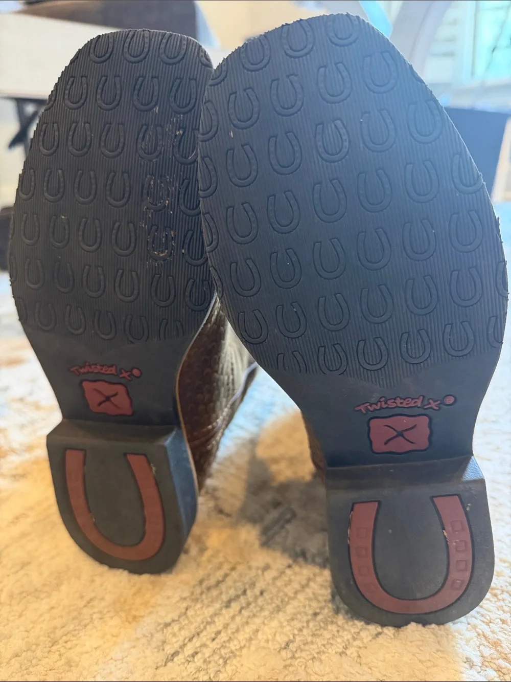 Twisted X Brown Kids Western Cowboy Boots with Longhorn Motif